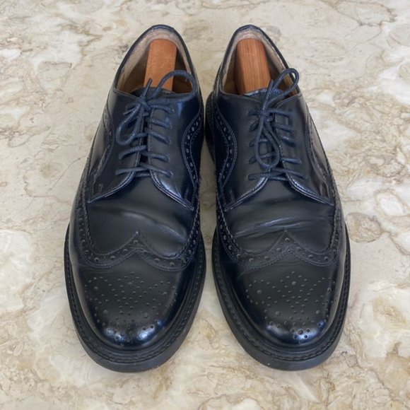 Aldo Romano Sicari Leather Wingtip Brogues Made in Italy - Picture 3 of 11